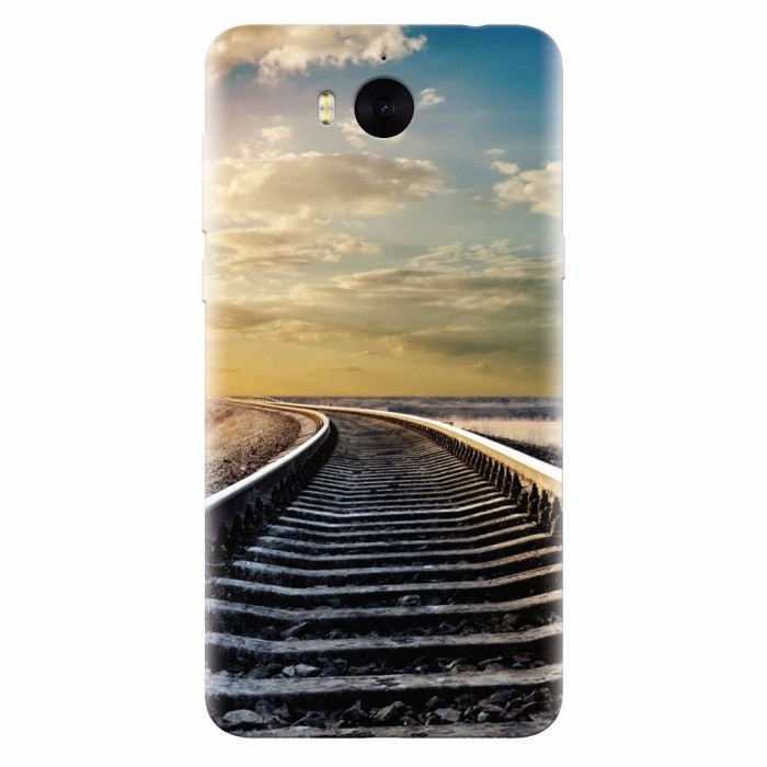 Husa silicon pentru Huawei Y6 2017, Railroad Horizon