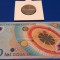 Bancnota 2000 lei 1999 +Moneda 500 lei Eclipsa Totala de Soare 11 Aug. 1999