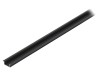 Profil Aluminiu Negru &Icirc;ncastrat 1m TOPMET pentru Module LED Latime Interioara 12.6mm
