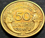 Cumpara ieftin Moneda istorica 50 CENTIMES - FRANTA, anul 1941 * cod 4472, Europa