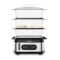 Aparat de gatit cu aburi Heinner, 800-950 W, display LED, 9 L, 1.5L, trei vase pentru gatire