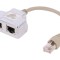 Conector splitter RJ45 ecranat Cat 5