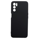 Husa din silicon, silk touch si catifea pentru Oppo A16, Negru