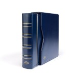 Album monede NUMIS Clasic in etui, cu 5 folii, albastru