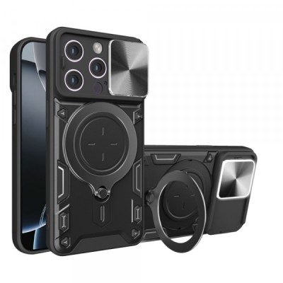 Husa pentru Apple iPhone 16 Pro, Techsuit, CamGuard Pro, Neagra foto