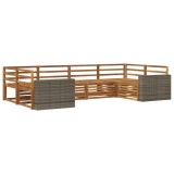 vidaXL Set de canapele de exterior 6 pcs natural 3383787