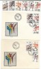 Romania (126) - Gimnastica, 1991, serie neobliterata + 2 FDC, Romania de la 1950, Sport