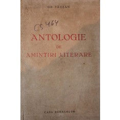 ANTOLOGIE DE AMINTIRI LITERARE