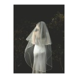 Cumpara ieftin Voal Mireasa Cu Banda, 150x135cm, Alb - 71011