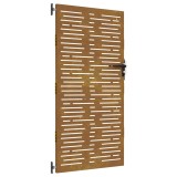 Cumpara ieftin Poarta pentru gradina, 85x200 cm, otel corten, dreptunghiuri