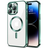 Cumpara ieftin Husa pentru iPhone 15 Pro Max, Techsuit Luxury Crystal MagSafe, Light Green