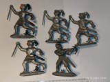 bnk jc Hoeffler - lot 5 figurine cavaleri cu defecte