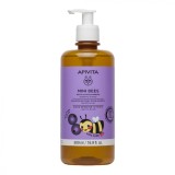 Sampon cu afine si miere pentru copii Mini Bees, 500 ml, Apivita