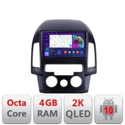 Navigatie HHyundai I30 2009-2012 clima manuala C-i30ac Android Octa Core Ecran 2K QLED GPS 4G 4+32GB 360 KIT-i30ac+EDT-E409-2K CarStore Technology foto