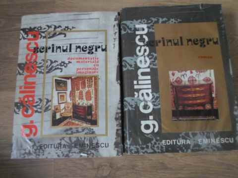 SCRINUL NEGRU VOL.1-2 ROMANUL. DOCUMENTATIE MATERIALA CU PERSONAJE IMAGINARE-GEORGE CALINESCU