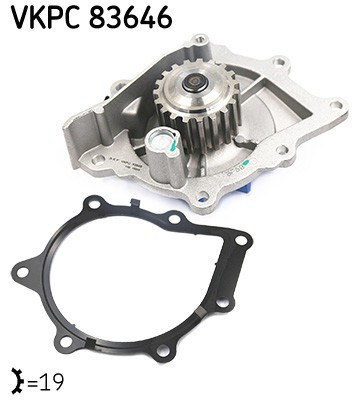 SKF VKPC 83646 Pompă de apă, răcire motor