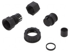 Conector Circular Mamă 2 PIN Aurit 20A foto