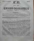 Curier romanesc, gazeta politica, comerciala si literara, nr. 73 din 1844