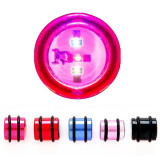 Cumpara ieftin Plug licăritor pentru ureche &ndash; diverse culori și dimensiuni - Lățime: 16 mm, Culoare Piercing: Roz