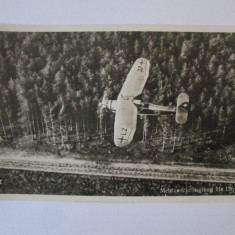 Carte postala/fotografie originala avion german recunoastere:Henschel Hs 126