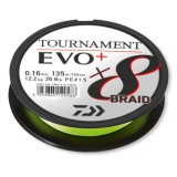 Cumpara ieftin Fir textil Daiwa Tournament X8 BRAID EVO+, chartreuse, 135m (Diametru fir: 0.20 mm)