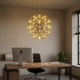 Candelabru LED modern WELD Nobile, 18W, 3000K, 40 cm, crom lucios