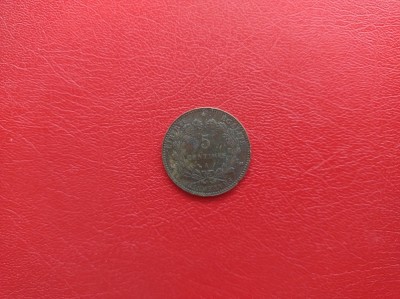 FRANTA - Moneda 5 CENTIMES 1886 ( bronz ) foto