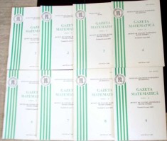 GAZETA MATEMATICA 2007 SERIA B NR.1-4, 6-9 (8 REVISTE)-MARCEL TENA-263232 foto