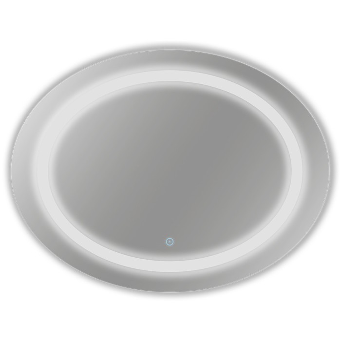 Oglinda Baie Moderna Iluminta 60 x 80 cm Led Touch Senzor Ovala