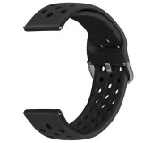 Curea din silicon, compatibila Samsung Galaxy Watch Active 2, telescoape Quick Release, Negru, Very Dream