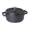 Oala Aluminiu cu Capac Verk Group, 2.2L, 20cm, Neagra - Inductie, Gaz, Halogen, Ceramica, Electric