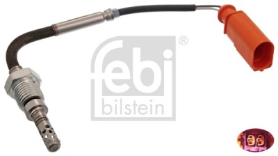 FEBI BILSTEIN 49277 Senzor, temperatura gaze evacuare foto