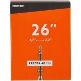 Cameră aer Bicicletă 26x1/7/2,2 Valvă Presta 35 mm, DECATHLON