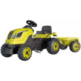 Tractor cu pedale si remorca Smoby Farmer XL verde