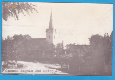 (50) CARTE POSTALA ROMANIA - COMUNA BOGHIS, JUD. SALAJ, BISERICA, MAI RARA foto