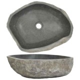 Cumpara ieftin Chiuveta din piatra de rau, (45-53)x(34-41) cm, oval