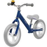 Bicicleta fara pedale Skiddou Nils Denim Bleumarin, cadru aluminiu, roti 12 inch, sa reglabila, +2 ani, sonerie inclusa