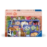 Cumpara ieftin Ravensburger - Puzzle pentru varstnici pisicute pe raft cu sablon de imagine si