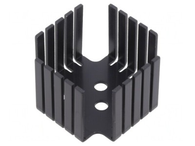 Radiator negru extrudat TO3 45,2x45,2x31mm foto