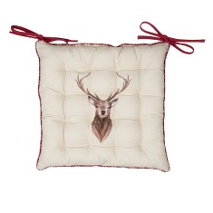 Perna scaun Craciun Ren 40x40 cm