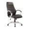 Scaun directorial SL Q046, Cadru Polipropilena, Piele ecologica, Inaltime reglabila, Mecanism de balansare, 100 Kg, Negru
