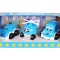 Set de 3 mini vehicule vesele, TechnoK, albastru