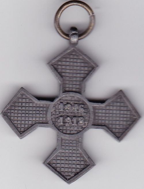 Medalie CRUCEA COMEMORATIVA a RAZBOIULUI 1916 1918