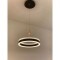 Lustra LED suspendata, circulara, 38W, negru, lumina calda/rece/neutra