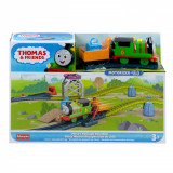 Set de joaca - Locomotiva Percy Motorizata si Accesorii | Fisher-Price