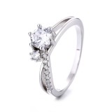 Cumpara ieftin Inel argint 925, JW1309, model elegant cu piatra, placat cu rodiu