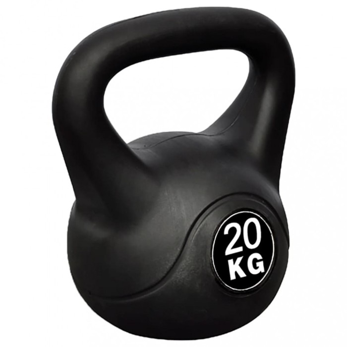 Greutate tip bilă cu m&acirc;ner Kettlebell, 20 kg