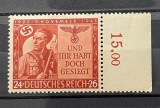 Germania (Deutsches Reich) 1943 "Comemorarea Puciului din M&uuml;nchen / 9 Noiembrie 1923&ndash;1943" (15.00) MNH - Cod: -Bn1