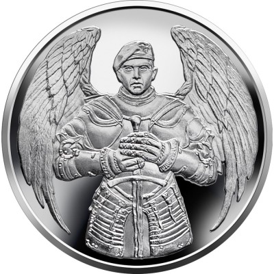 Ucraina 10 Hryven 2021 - ( Forțele de Asalt Aerian) 30.0 mm ,KM-1026 UNC !!! foto