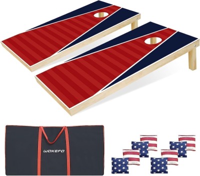 Set Aruncare Cornhole-uri, Tabla Portabila 4x2ft, Lemn, 8 Saci, Design Compact - CN foto